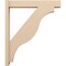 Ekena Millwork 6-in W x 34-in D x 40-in H Funston Block Rough Cedar Woodgrain TimberThane Outlooker, Primed Tan OUTUR060X34X40FST44RCPR - alternate 3